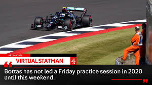 As a combination of tyre issues, driving order and countdown clocks served up what everyone later agreed was an unholy mess, the pair were left with nothing to commentate on in the supposedly climactic final four minutes. Channel 4 F1 On Twitter Valtteri Bottas Was Fastest In Fp1 As Mercedes Tighten Their Grip At Silverstone Bottas 1 26 166 Hamilton 0 138 Verstappen 0 727 Hulkenberg 0 776 Leclerc 0 896 Watch Qualifying Highlights