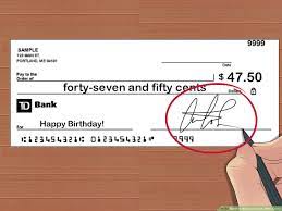 Title case capital letters at the beginning of words: How To Write A Check With Cents 10 Steps With Pictures