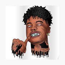 Helo welcome to my chanel !!! Poster Blueface Redbubble