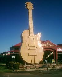 The Big Golden Guitar Australia Country New South Wales Unusual Buildings