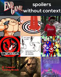 Spoilers Without Context For Endgame Avengers Endgame Know Your Meme