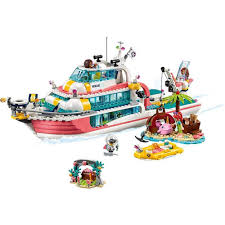 The product inside is the. Lego Friends 41381 Rescue Mission Boat 908 Pieces Frustration Free Packaging In 2021 Lego Friends Sets Lego Friends Lego Boat
