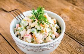 Salat Olivier Rezept Rezept Salat Olivier Salat Rezepte