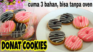 43.729 resep kue kering ala rumahan yang mudah dan enak dari komunitas memasak terbesar dunia! Resep Kue Lebaran Kue Kering Donat Cookies 3 Bahan Bisa Tanpa Oven Youtube