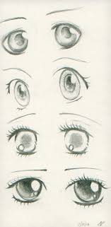 Anime characters have sharp defined lines which makes outlining them easier for me. Learning To Draw You Are Gonna Need A Pencil Anime Eyes Drawings Sketches