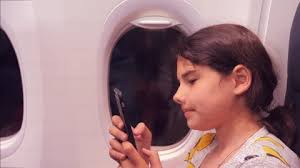 Самолет Окно Ночь Стоковые видеоклипы