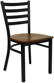hercules series black ladder back metal