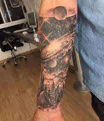 30 Pretty Galaxy Tattoos You Will Love Galaxy Tattoo Galaxy Tattoo Sleeve Tattoos