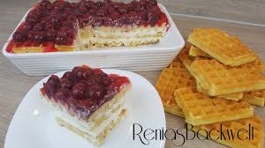 Die becher nur zu etwa zwei dritteln befüllen. Waffelkuchen Mit Kirschen In 10 Minuten Fertig Wahnsinnig Einfach Lecker Youtube