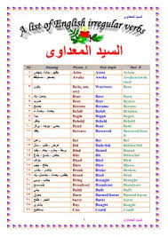 Download Book قائمة بالأفعال الشاذة فى الغة الإنجليزية A List Of All Noor Book For Download Ebooks