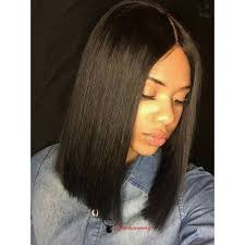 This cut is blunt and one length and done in a modern way. Hairstyles Bob Hairstyles Glue In