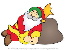Learn How To Draw Santa Claus Sleeping Christmas Step By Step Drawing Tutorials Step by step drawing tutorial on how to draw santa claus with gifts. learn how to draw santa claus sleeping