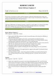 In a software engineer resume, a summary section can be both an opportunity and a burden. Senior Software Engineer Resume Samples Qwikresume