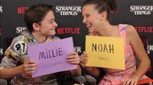 Millie Bobby Brown & Noah Schnapp Funny Moments Part 2 - YouTube