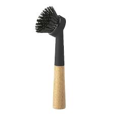 Stand Dish Brush Black Wooden Washing Up Brush Zone Denmark Brushed Black Stylish Storage Brush