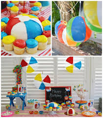 Beach Ball Themed Birthday Party Water Birthday Parties Pool Birthday Party Ball Birthday Parties
