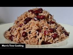 How To Make Rice Peas Lesson 10 Jamaican Style Morris Time Cooking Youtube Jamaican Rice Rice And Peas Jamacian Food