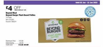 Beyond Meat Beyond Burger Plant Based Patties Offer At Costco