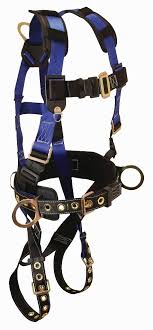 Falltech 7073 Harness With 3 D Rings And Tongue Buckle Leg Straps