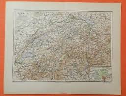 Als es die schweiz noch nicht in der jetzigen form gab, war ihr gebiet oder teile davon einer anderen herrschaft, einer anderen hauptstadt. Schweiz Bern Basel Zurich Genf Historische Landkarte V 1898 Ebay