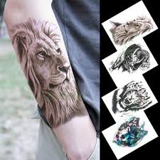Check spelling or type a new query. Animal Waterproof Temporary Tattoo Sticker Fake Tattoos Lion Fox Tiger Cat Stick Ebay