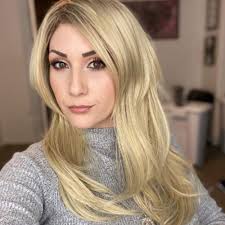 Dark roots, blonde hair, don't care! Amazon Com Queentas Ash Blonde Wig For Women Middle Part Long Straight Brown Roots Blonde Hair Layered Synthetic Hair For Daily Party Dark Brown Roots Ash Blonde Beauty
