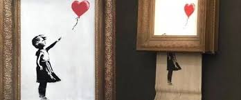Banksy Den Kendini Imha Eden Balonlu Kiz Hakkinda Yeni Video Banksy Balon Boyama Sanat