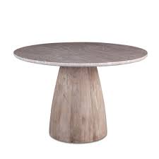 Whether you want a small 48 round top or a large 54 round dining table set, we offer each set with a glass top, wood top and marble tops. Palm Springs 48 Round Dining Table Brown Lajaria Marble Mango Wood Base