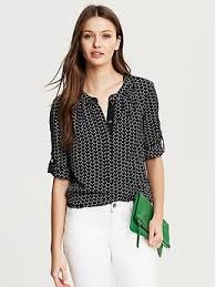 Heart Print Blouse Banana Republic Wish List Heart Print Blouse Tailored Shirts