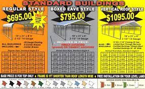 Metal Carport Prices Steel Carport Prices Alan S Factory Outlet Carport Prices Metal Carports Prices Metal Carports
