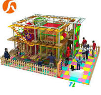 Creative Children Metal Indoor Playground Equipment Rope Course of Jungle  Gym