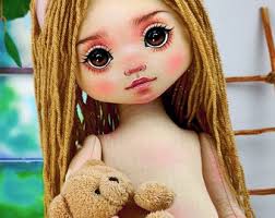 PDF Schnittmuster Stoffpuppe Aurelia Benita mit Gesicht Vorlage 16 Zoll  Stoffpuppe Aurelia Benita Stoffpuppe Schnittmuster Kinderschminken  Puppenkörper pdf Nähanleitung