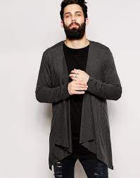 New chic maxi cardigan lovely textured weave knit maxi cardigan. Asos Longline Cardigan With Extreme Waterfall In Jersey At Asos Com Cardigan Men Men Sweater Knitwear Men