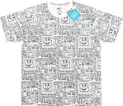 Details About Keith Haring Uniqlo Moma Special Edition T Shirt Monogram Print Size L Xl