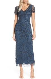 Free Shipping And Returns On Pisarro Nights Beaded Mesh Column Gown Regular Petite At Nordstrom Com Th In 2020 1920s Fashion Dresses Column Gown Nordstrom Dresses
