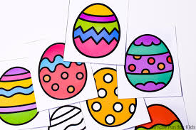When you think easter coloring pages what comes to mind? Easter Egg Matching Game For Toddlers Simple Fun For Kids