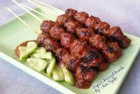 Resep Sate Bakso Bakar Sambal Kacang Oleh Nia Syifa Recipe Resep Masakan Indonesia Fotografi Makanan Ide Makanan