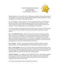 It can help children understand that words that share common sounds often share common letters. Nursery Rhyme Extravaganza