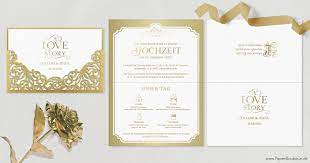 Individuell gestaltete einladungskarten für die goldene hochzeit. Hochzeitseinladungen Gold
