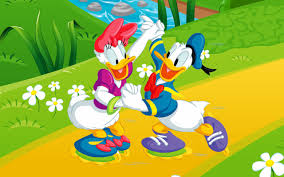 Only used in latin america. Donald Duck And Daisy Duck Dancing With Rollers Walt Disney Hd Wallpapers 2560x1600 Wallpapers13 Com