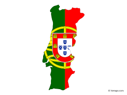 Flag Map Of Portugal Free Vector Maps Portugal Map Map Vector Flag