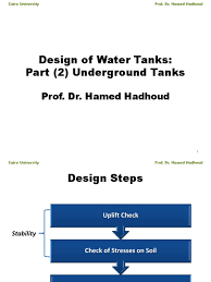 1.the below data is taken to design the underground tank: Design Of Water Tank Pdf Deep Foundation Building Technology
