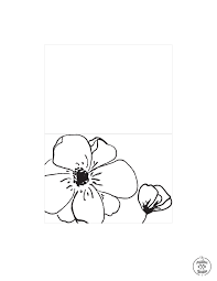 › clip art of printable flowers. Free Flower Card Printables