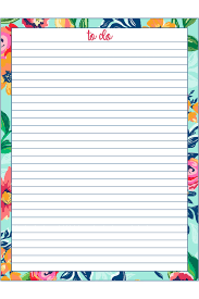Free writing paper with borders free writing paper template lined. Printable To Do Lists 5 Different Designs In Various Sizes