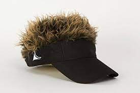 Flair Hair Men S Adjustable Black Visor And Hair Black Brown One Size To View Further For This Item Visit Th Hair With Flair Visor Hairstyles Visor Hats