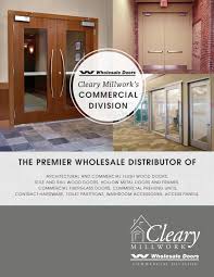 Commercial bathroom partition material options. Cleary Millwork Commercial Catalog By Clearymillwork Issuu