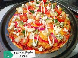 Mexican Fiesta Pizza Recipe By Ruhana Ebrahim Recipe Recipes Fiesta Pizza Recipe Real Food Recipes