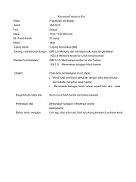 Meningkatkan prestasi pelajar tingkatan empat sekolah menengah kebangsaan sungai manggis menguasai topik mata pelajaran p. Rancangan Pengajaran Harian Prasekolah 2019