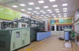 Senior executive personally shown all departments with flow process of machine making. Joint Cooperation Between Grasim And Rieter Textilefuture