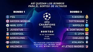 Fecha del sorteo, cruces y posibles rivales de los españoles. Champions League Cuando Es El Sorteo De Octavos De Final